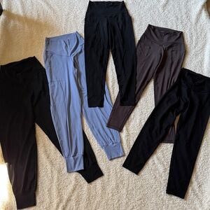 Aerie Women's Leggings in Black, Brown, and Blue